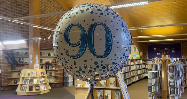 Library staff surprise Perton man for 90th birthday