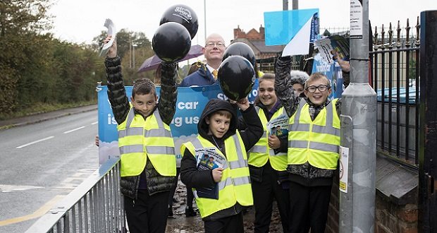 Pupils target drivers in anti-idling campaign