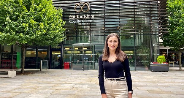 Hanna from Ukraine settles in Stafford and secures full-time job with the council