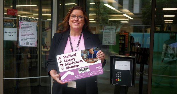 New self access scheme launched at Stafford Library