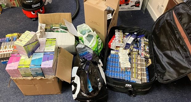 £65,000 of illegal vapes, cigarettes and banned foods seized in Staffordshire