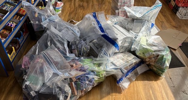 Illegal tobacco and vapes seized in Staffordshire