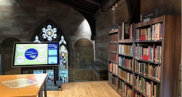 Thousands congregate at new library in former church