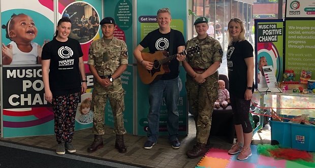 Free music sessions helping promote armed forces childrens wellbeing