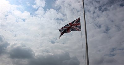 London Bridge flag at half mast 3