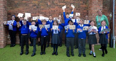 St Austin's Catholic School with artist Ruth Allen artist