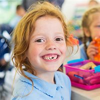 child smiling