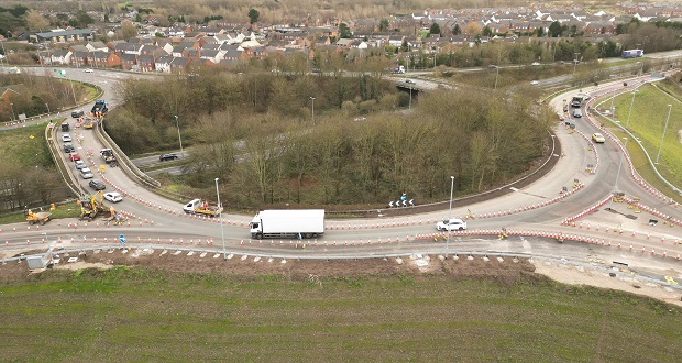 Image for Multi-million-pound improvements at major Staffordshire transport gateway on schedule for spring completion