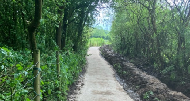 Image for Key bridleway cleared and resurfaced for horse riders, cyclists and walkers