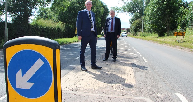 Image for County council steps in to improve pedestrian safety at main road crossing