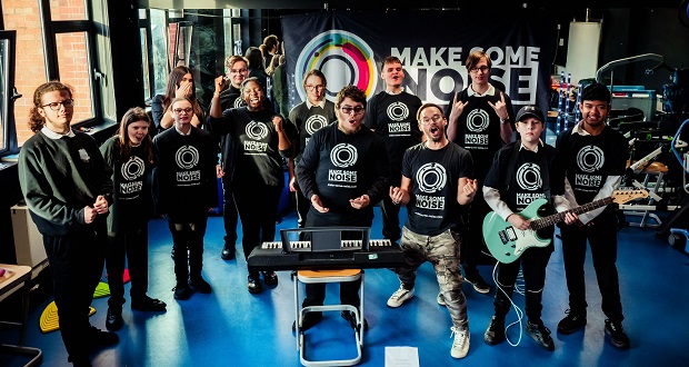 Image for Pupils make some noise with donated musical instruments